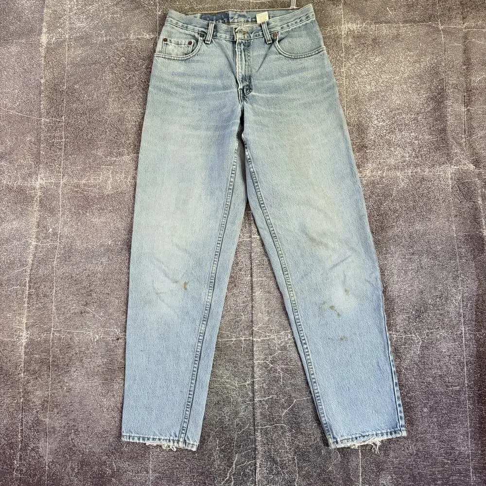 Men's Vintage 90's Levi's Light Blue 560 Loose Fit Tapered Leg Jeans Sz 29 X 32
